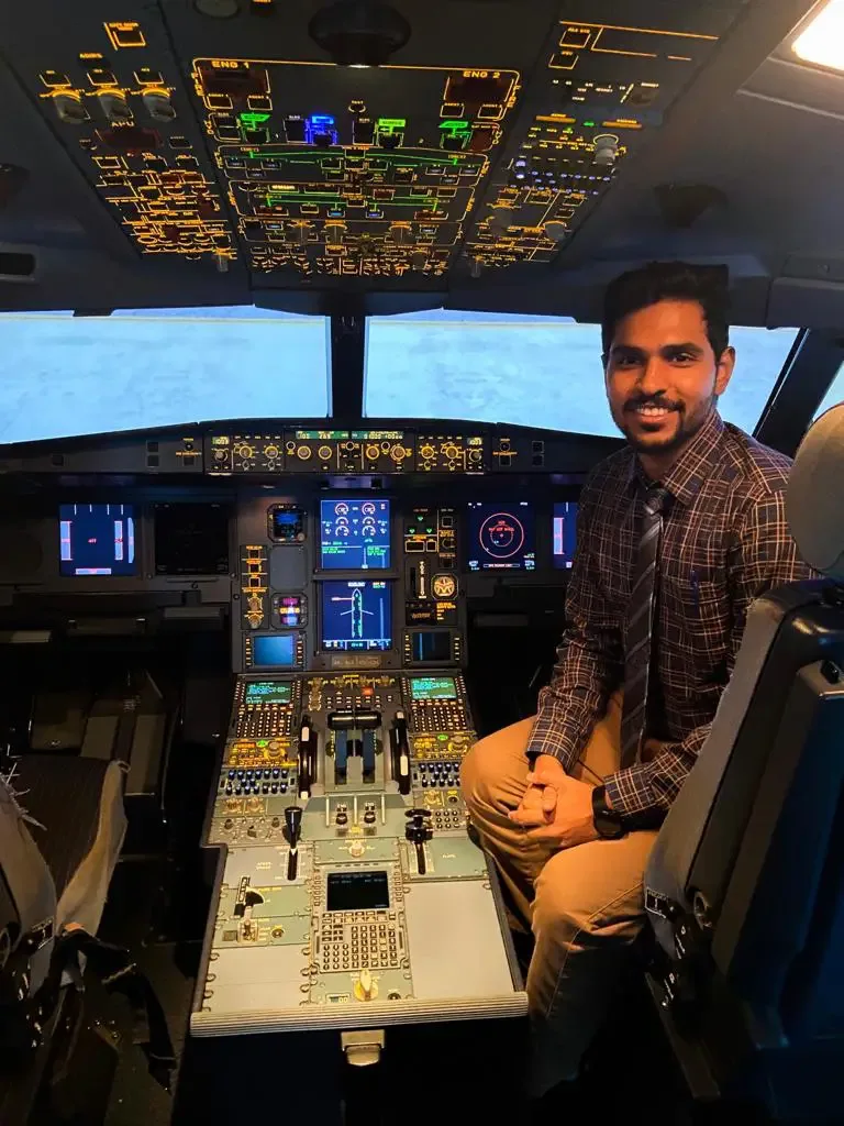Cadet pilot flying check route cross-country