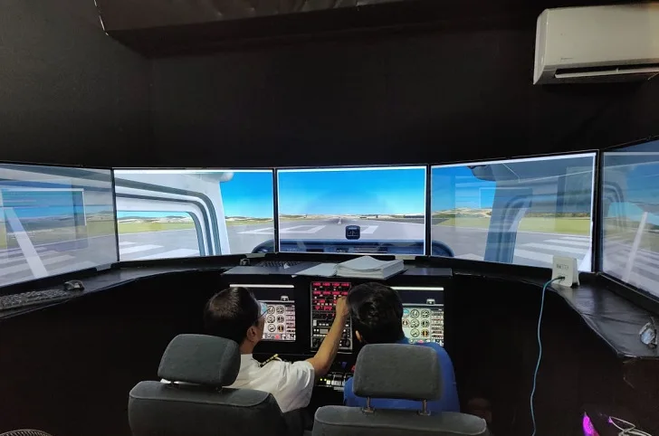 Simulator training session